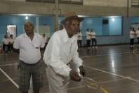 Sr. Juvêncio Laguna(94 anos) competindo com seu filho Álvaro Laguna(68 anos) na 24ª Olimpiada da Melhor Idade - Fotografo: Phelippe José - Data: 18/08/2015