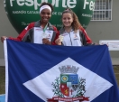 Atleta Natália Muchaloswski Vence prova salto com vara nos 27º Joguinhos Abertos em Caçador - Fotografo: Phelippe José da Silva - Data: 30/07/2014