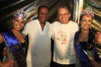 Imagens da Abertura do Carnaval 2012 nesta sexta-feira (17/02) na Praça Dario Salles. Prefeito Carlito Merss recebe a atração nacional da noite, o sambista Preto Jóia. - Fotografo: Kátia Nascimento - Data: 18/02/2012