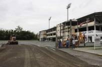 Melhorias acesso entrada estacionamento Arena Joinville. - Fotografo: Phelippe José da Silva - Data: 04/12/2014
