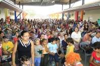 A comunidade do bairro região de cobertura da Secretaria Regional do Jardim Paraíso recebeu neste sábado (10/12) a programação do Natal dos Sonhos. A comunidade compareceu em massa na escola  Professora Rosa Maria Berezoski Demarchi. - Fotografo: Mauro Artur Schlieck - Data: 10/12/2011