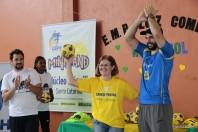 Seleção Masculina de Handebol participa na Escola Municipal Prefeito Luiz Gomes da entrega de mais um núcleo do Projeto MiniHand - Fotografo: Rogerio da Silva - Data: 13/06/2014