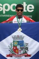 Atleta Wellerson Rosa vence prova de salto triplo(Record com 14,72mts nos 27º Joguinhos Abertos em Caçador - Fotografo: Phelippe José da Silva - Data: 31/07/2014