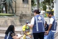 Ação do programa Consultório na Rua voltado ao atendimento aos moradores de rua - Fotografo: Rogerio da Silva - Data: 24/10/2014