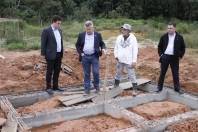 Visita às obras da  Unidade Básica da Família do bairro Vila Nova - Fotografo: Jaksson Zanco - Data: 08/07/2013