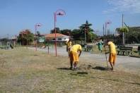 Roçada e limpeza da Praça do Jardim Sofia - Fotografo: Phelippe Jose - Data: 24/01/2014