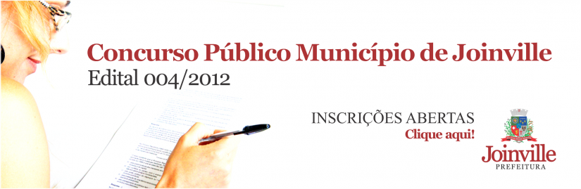 Concurso Público Município de Joinville 2012 - Fotografo: Divulgação - Data: 16/03/2012
