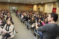 Professores da rede participam do Seminário de Saúde e Prevenção nas Escolas. Hoje (25/6) o palestrante foi o Dr. Jairo Bauer com o tema “Sexualidade na Adolescência”. - Fotografo: Mauro Artur Schlieck - Data: 25/06/2012